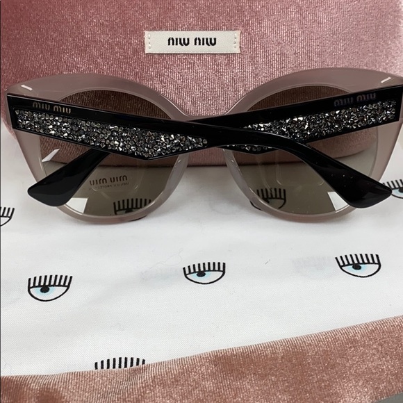Miu Miu Gorgeous Crystal Sunglasses New - Picture 3 of 7